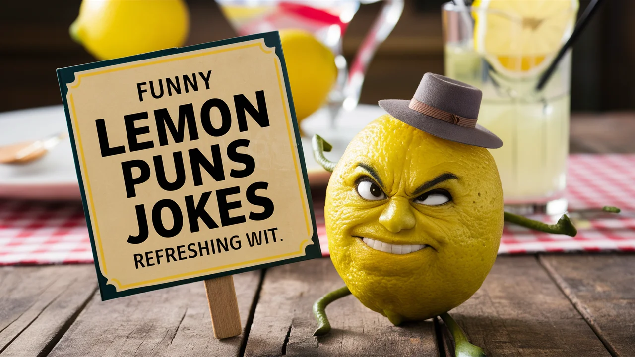 Funny Lemon Puns and Jokes Refreshing Wit