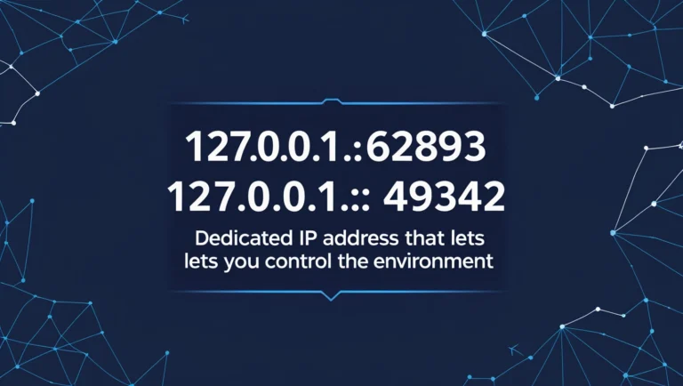 127.0.0.1:62893 and 127.0.0.1:49342: Dedicated IP address that lets you control the environment