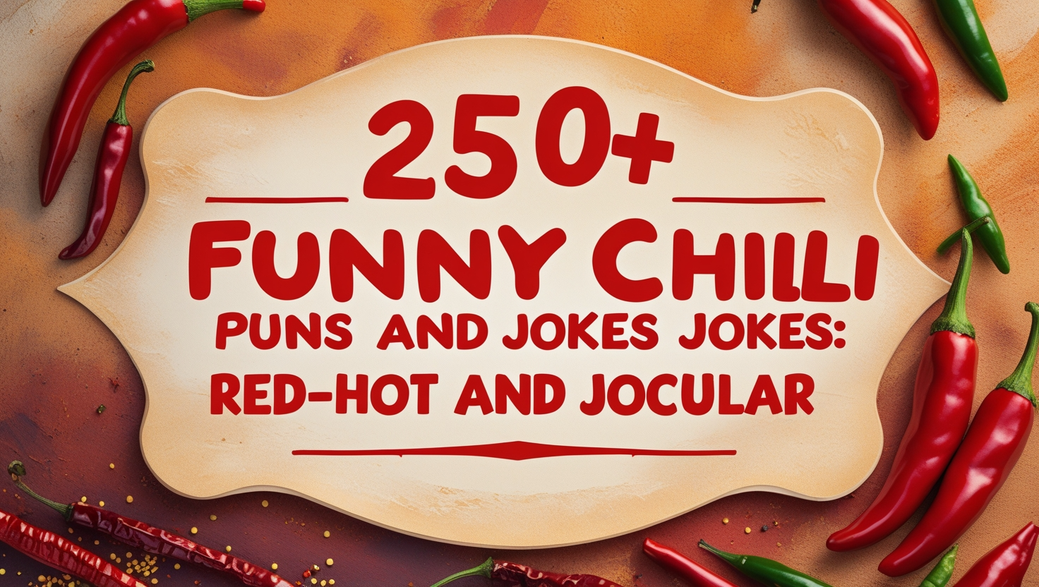 250+ Funny Chili Puns and Jokes: Red-Hot and Jocular
